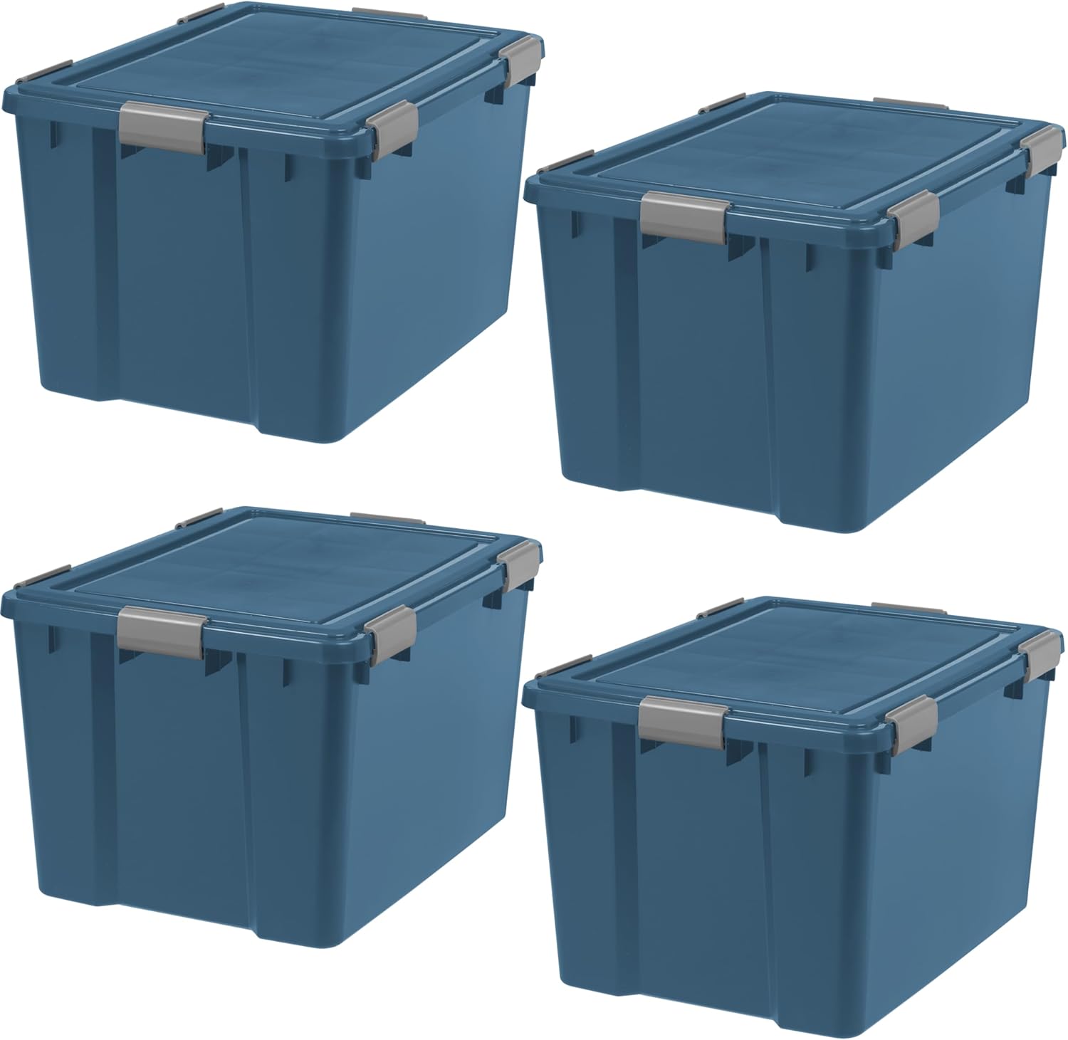 IRIS USA Storage Box with Gasket Seal Lid, Heavy Duty Moving Containers ...