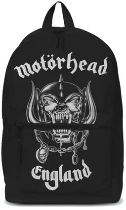 PopMarket - Motorhead - Rocksax - Motorhead - England Logo - Classic Backpack with Laptop Pocket (Black) - Multicolor