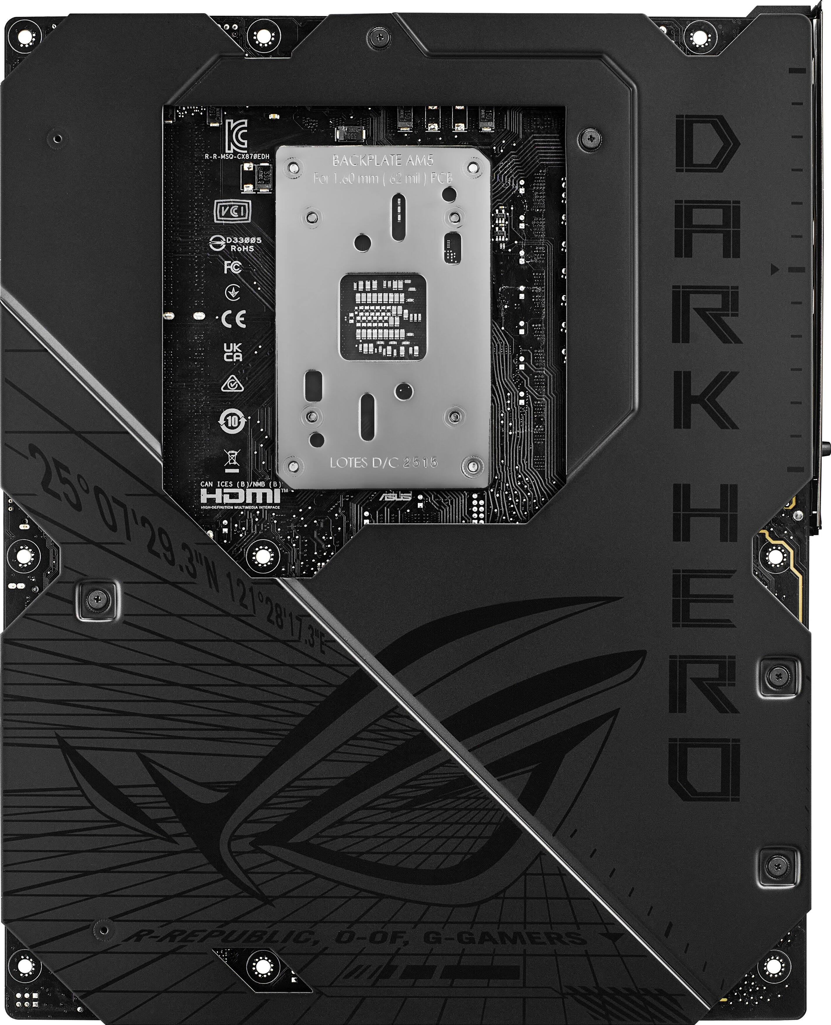 0O IC R.R-M50.CERTBEDH DH BACKPLATE AM5 F 1.00 1m | e | FCE VCI 3 03385 ROHS CE UK CA 10 LOTES D/C 3515 25 CAN HDMI - ICES L8 : n 18] - 2507'29.3"W 121 1212817 3E R-REPUBLIC, 0-OF G-GAMERS