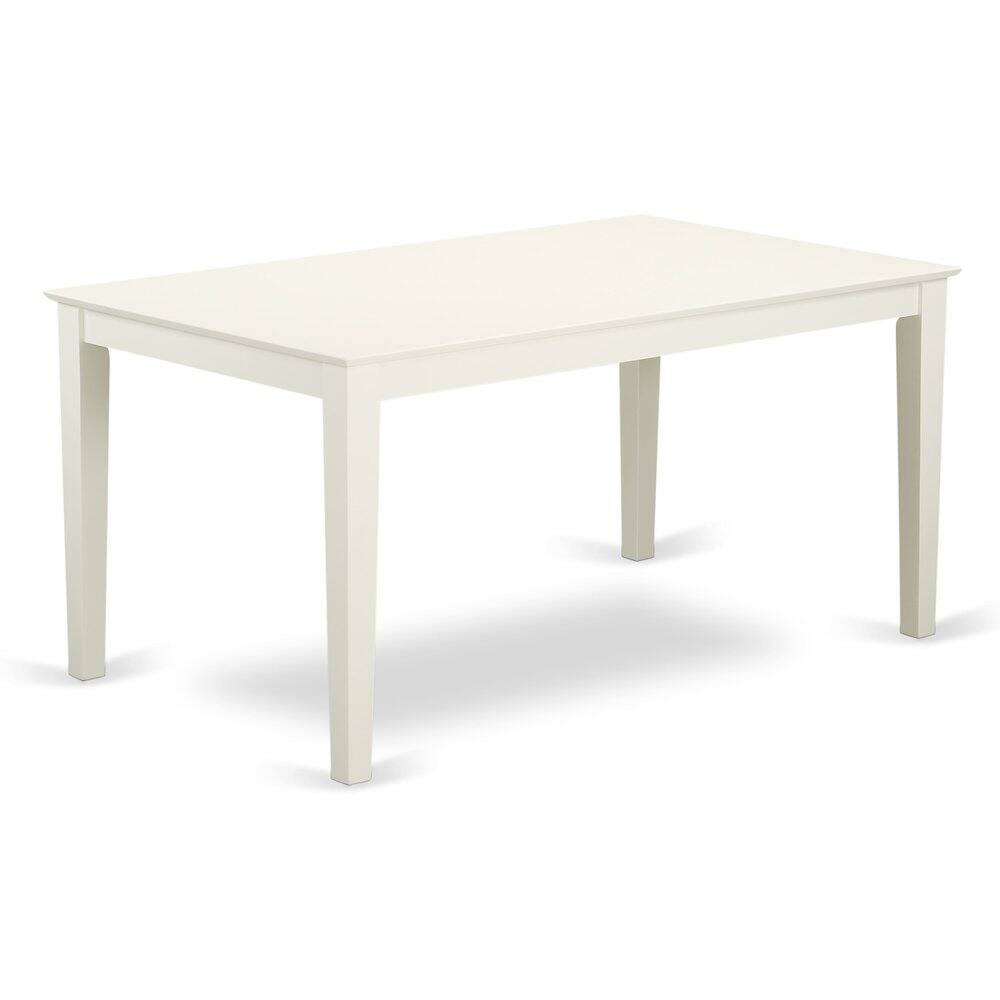 Angle. East West Furniture - 5 Piece Kitchen Table Set for 4 Consists of a Rectangle Dining Table - White.