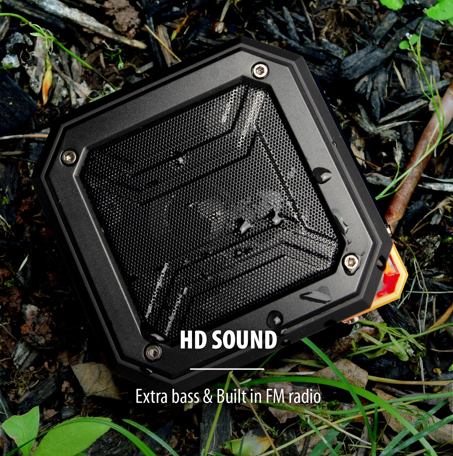 HD SOUND  
Extra bass & Built in FM radio