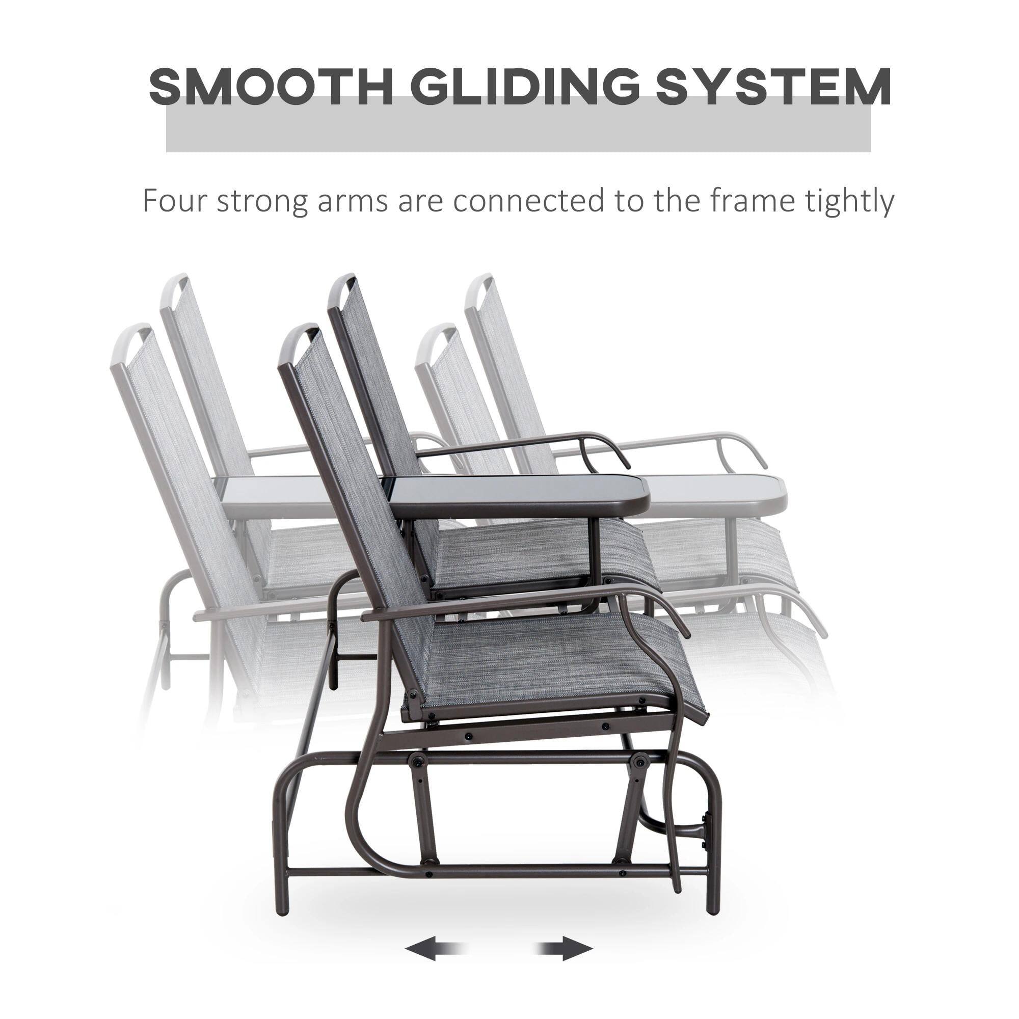 SMOOTH GLIDING SYSTEM

Four strong arms are connected to the frame tightly