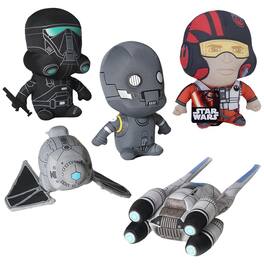 Toynk - Star Wars Rogue One 7" Plush Set: K-2SO, Death Trooper, U-Wing, & More