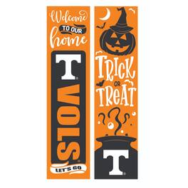 Evergreen Enterprises - Tennessee Volunteers 47" Double Sided Halloween Leaner Fan Sign - Multicolor