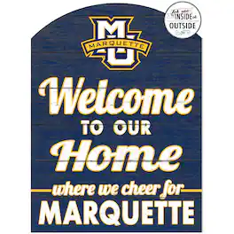 Jardine - Marquette Golden Eagles 16'' x 22'' Indoor/Outdoor Marquee Sign - Navy