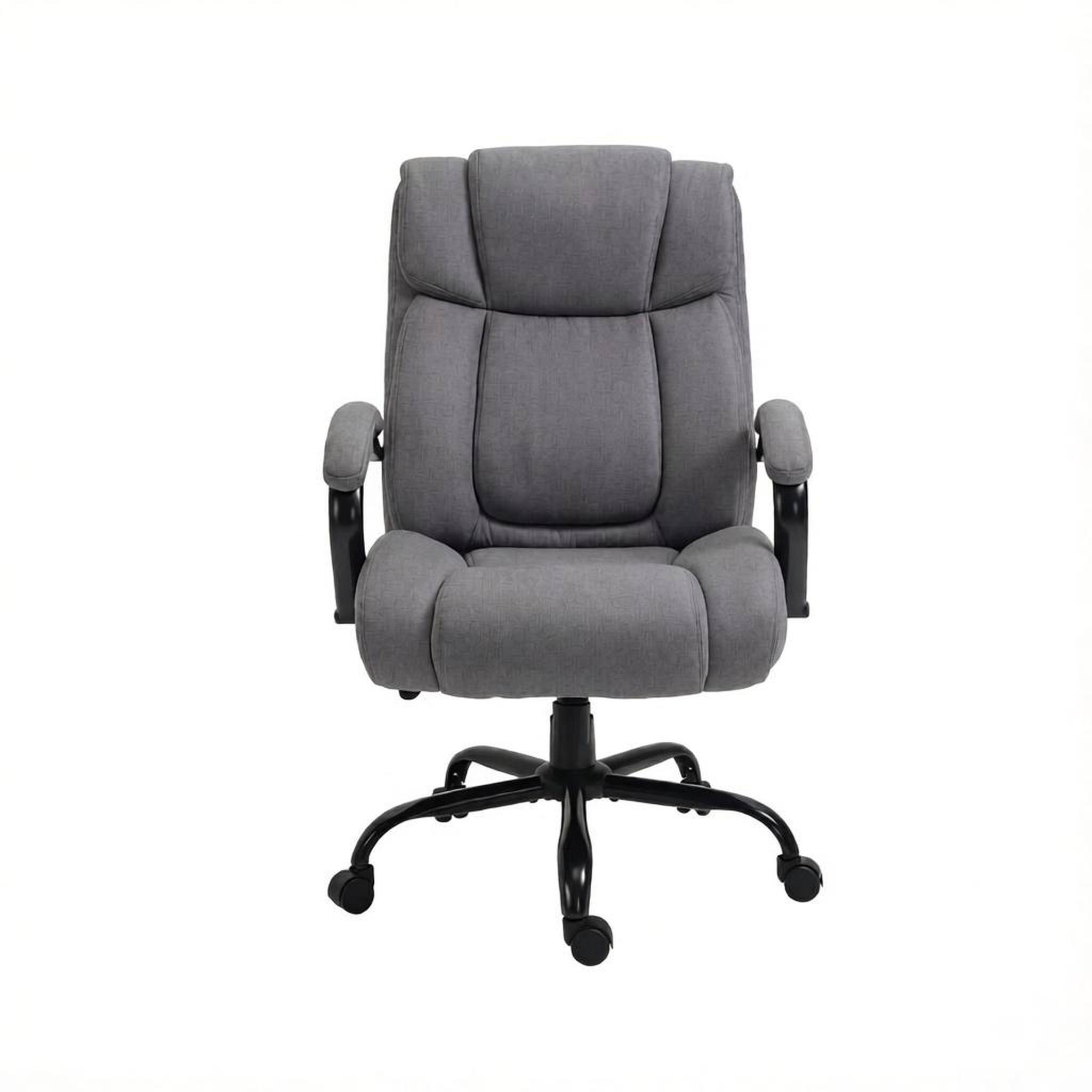 Front. Forest'nSky - Light Grey Modern Executive Chair,Stylish Swivel Desk Chair,Office Chair - LIGHT GREY.