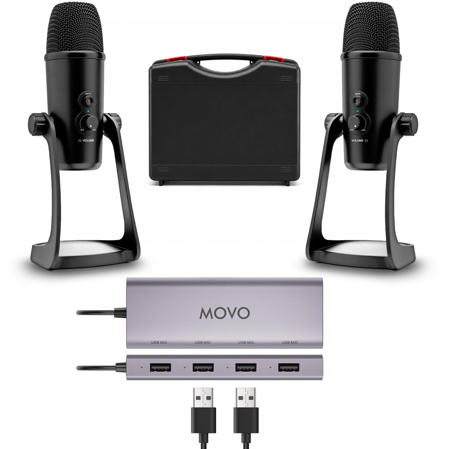 * VOLUME
* VOLUME +
* MOVO
* USB MIC
* USB MIC