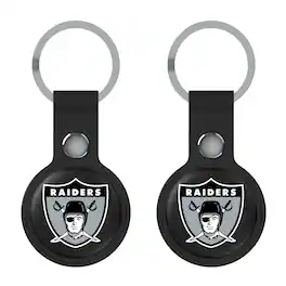 Keyscaper - Oakland Raiders Gridiron Classics Two-Pack AirTag Holders - No Size - Black