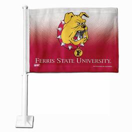 Rico Industries - Ferris State University Bulldogs 11x14 Window Mount 2-Sided Car Flag - Multi