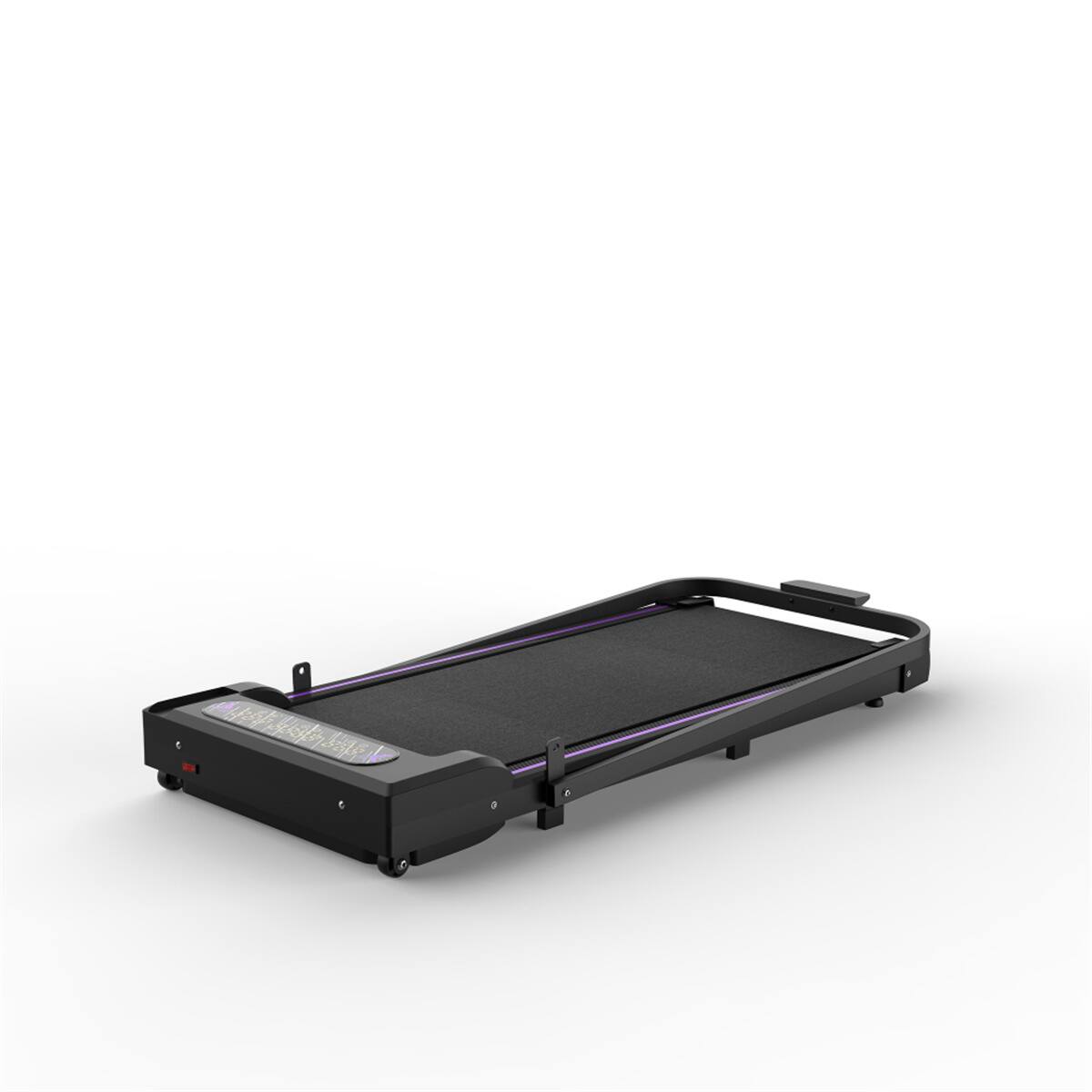 Alt View 4. HTUTWOO - Under Desk Treadmill Walking Pad - 2 in 1 Portable Treadmill with Handle Remote Control LED Display, Jogging Machine - Black.