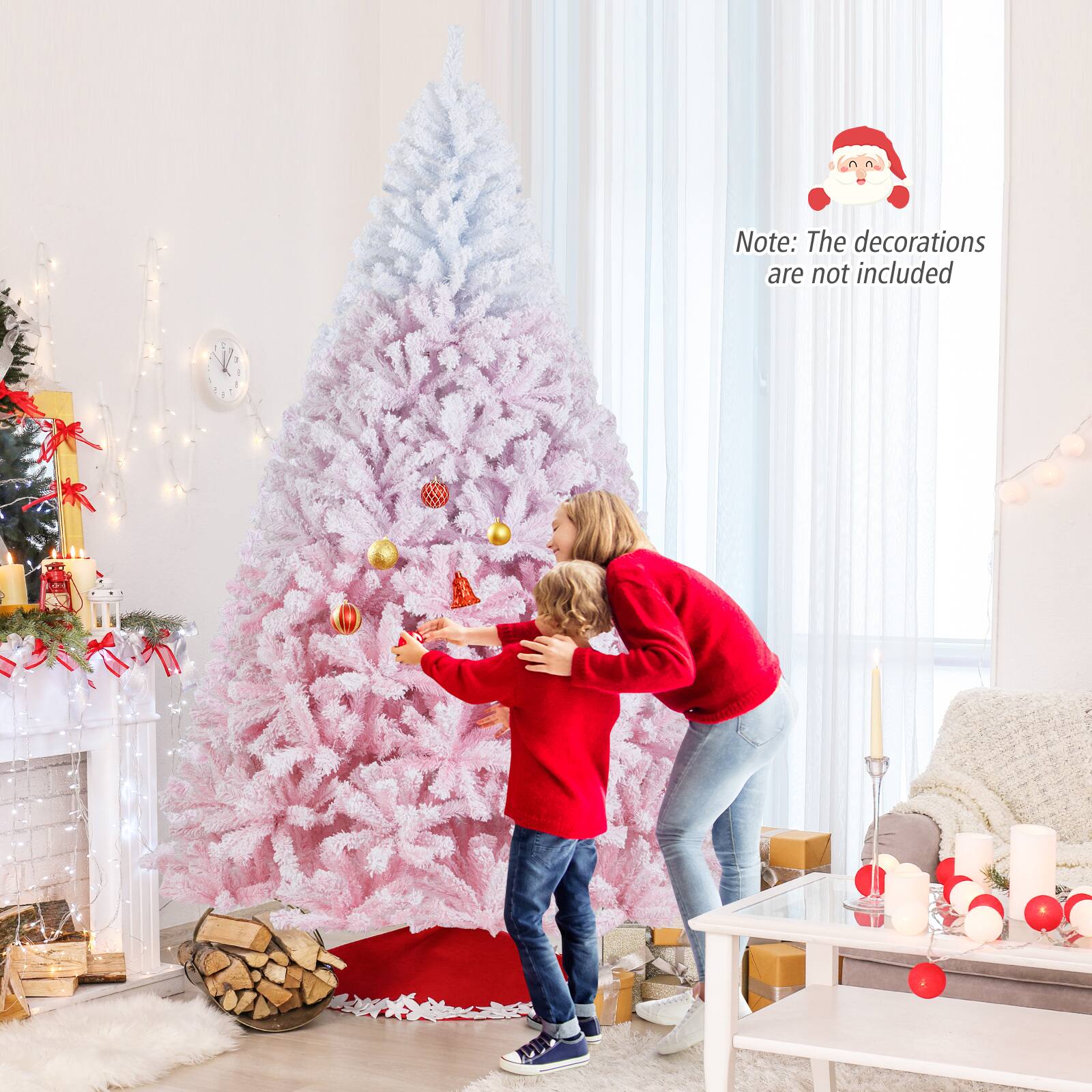 Note: The decorations are not included