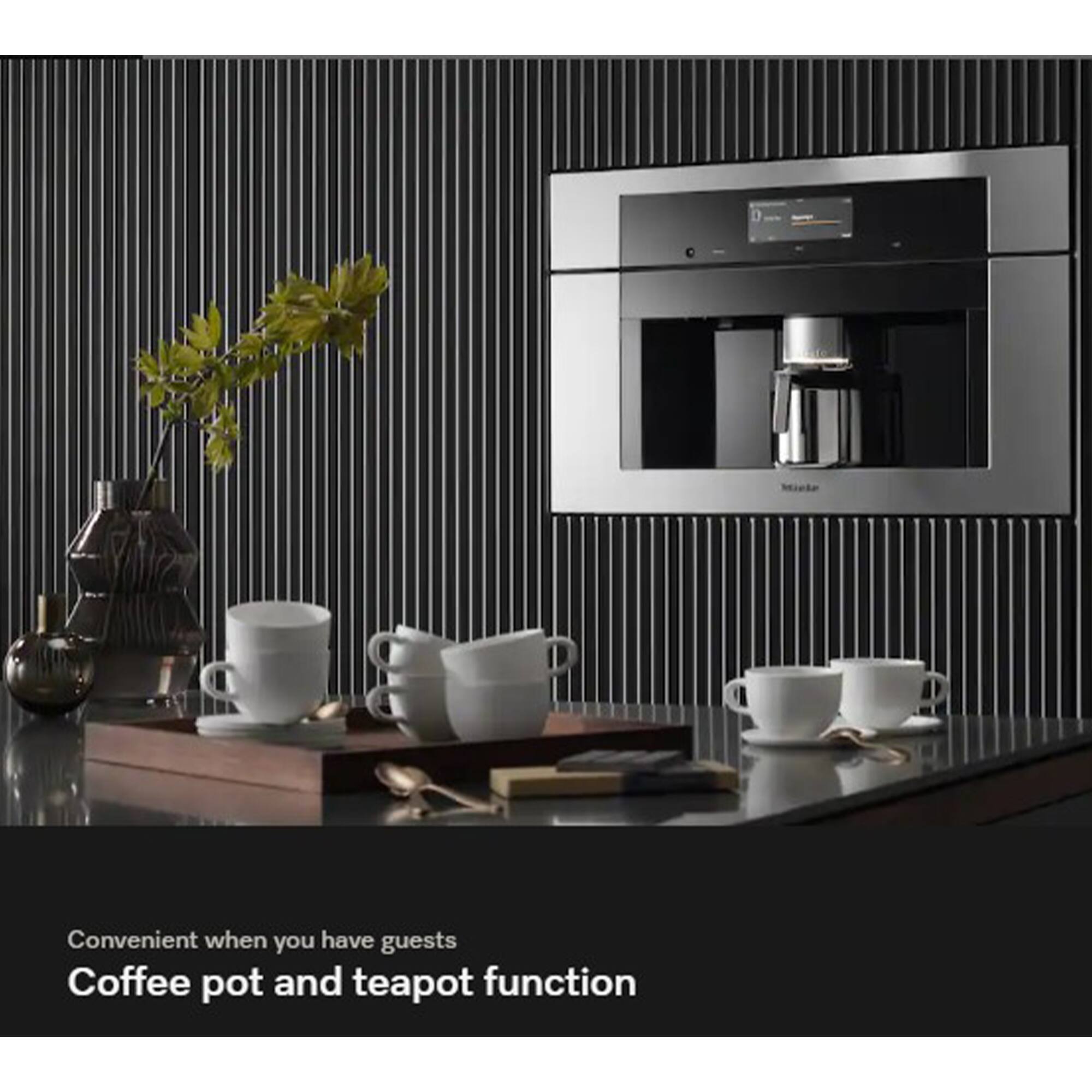 Convenient when you have guests  
Coffee pot and teapot function