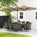 Alt View 4. Costway - 10 Pieces Patio Wicker Dining Set with Double-Sided Patio Umbrella 8 Armchairs - Coffee,Mix Brown.
