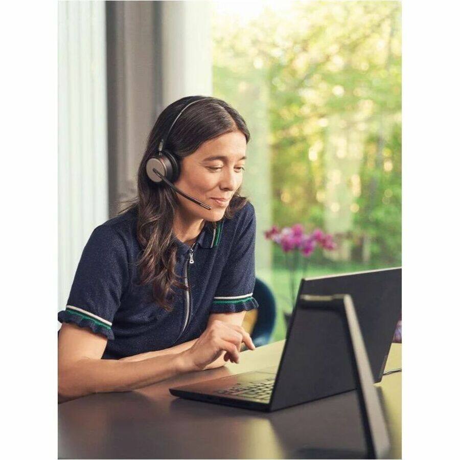 Alt View 6. EPOS - EPOS IMPACT 1000 Headset - Microsoft Teams Certification - Stereo - Wireless - Bluetooth - 98 ft - Over-the-head - Unknown.