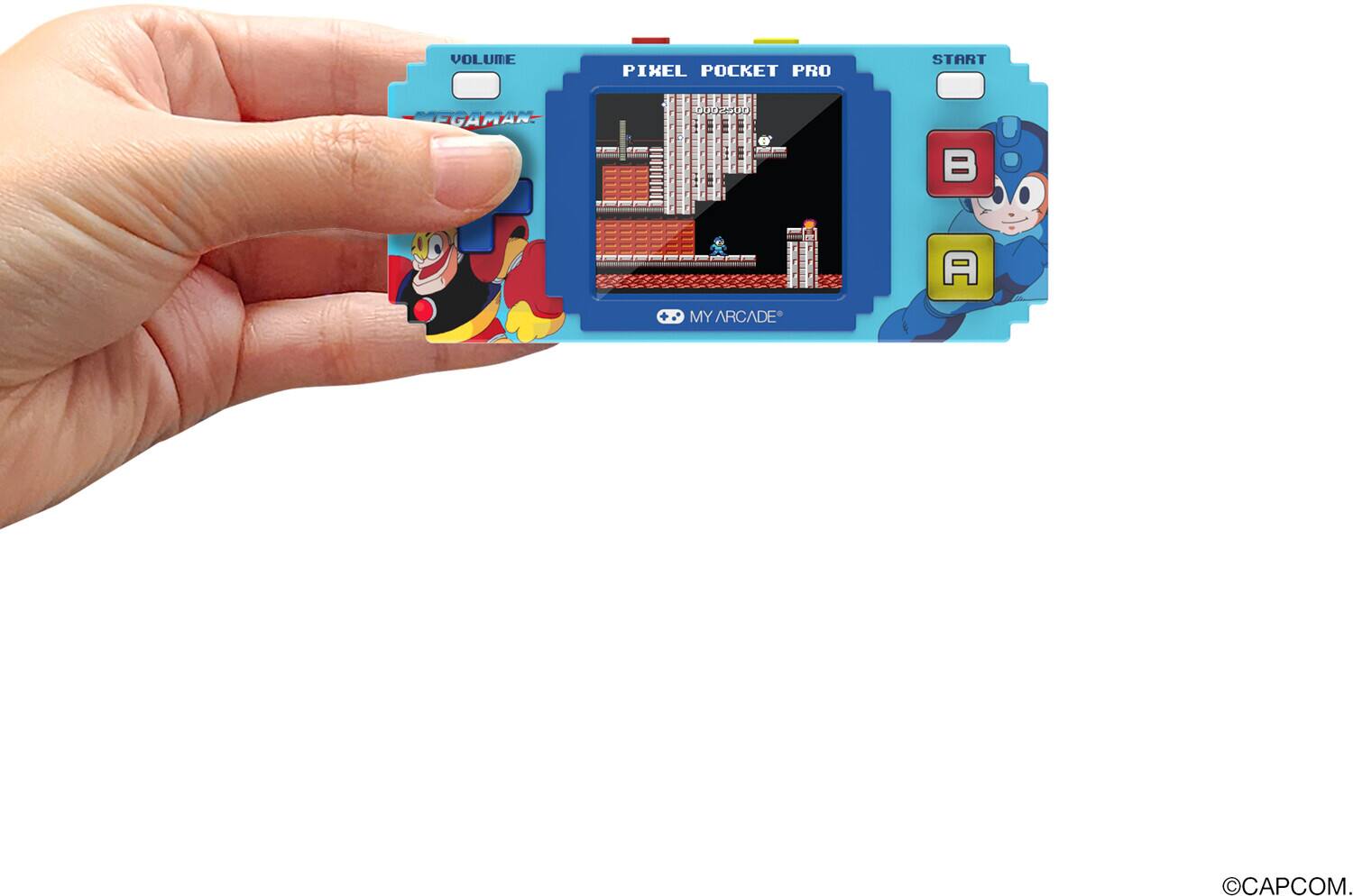 VOLUME PIXEL POCKET PRO START MEGAMAN-00 B A MY ARCADE CAPCOM.