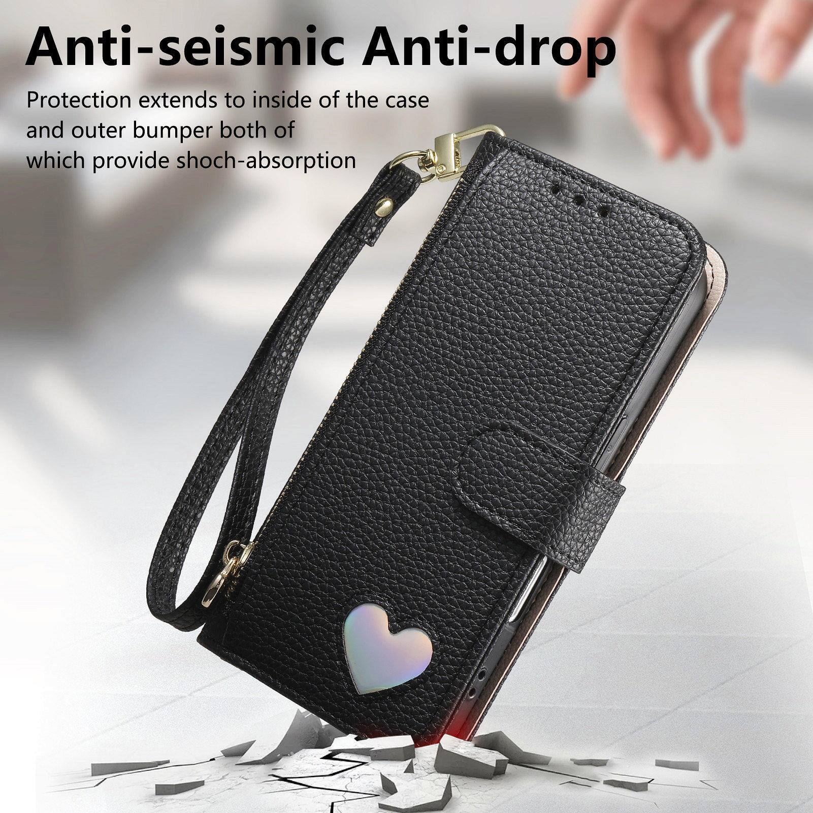 Anti-seismic Anti-drop Protection extends to inside of the case and outer bumper both of which provide shock-absorption