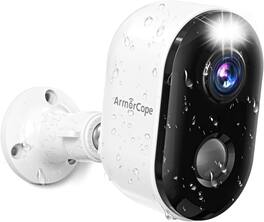 ACJPR - Wireless Outdoor Security Camera, 2K Color Night Vision, Battery Powered