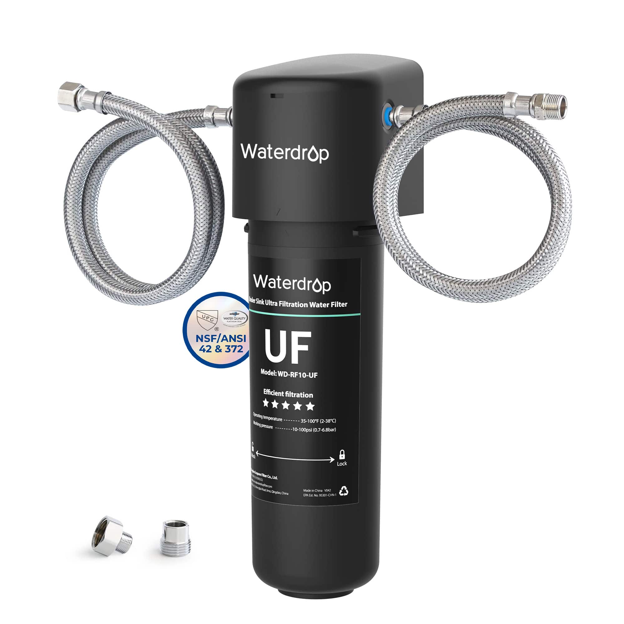 Waterdrop - 10UA-UF 0.01 μm Ultra Filtration Under Sink Water Filter for Baçtёria Reduction - White price history on PriceWatchPro