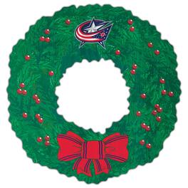 Fan Creations - Columbus Blue Jackets 16'' Team Wreath Sign - Green