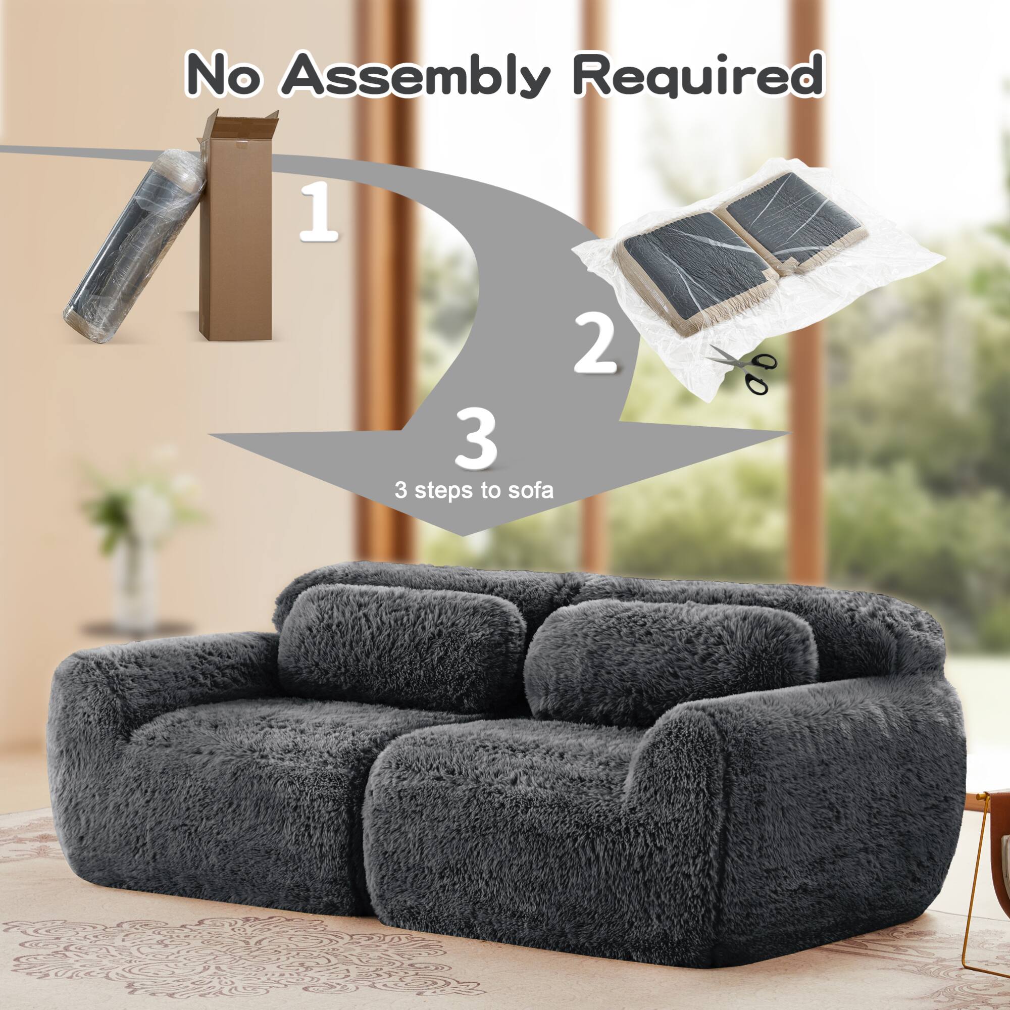 No Assembly Required

1  
2  
3

3 steps to sofa