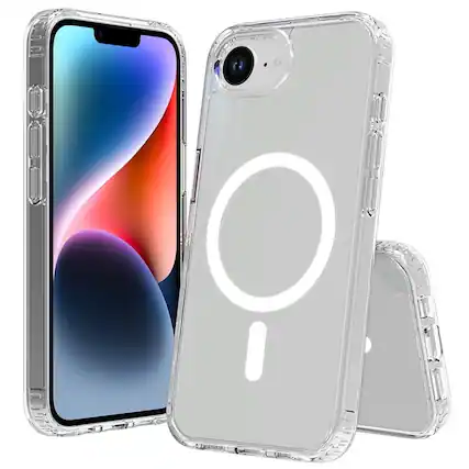 Front. RomeTech - Rome Tech Hybrid Clear Case for iPhone 16e - Clear.