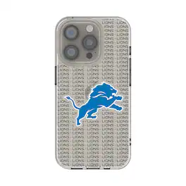 Keyscaper - NFL - Detroit Lions iPhone Clear Text Backdrop Design Case - 15 - Multicolor