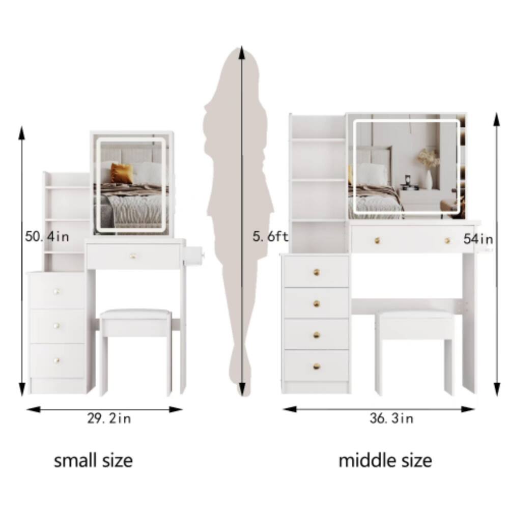 50.4in  
5.6ft  
54in  
29.2in  
36.3in  
small size  
middle size