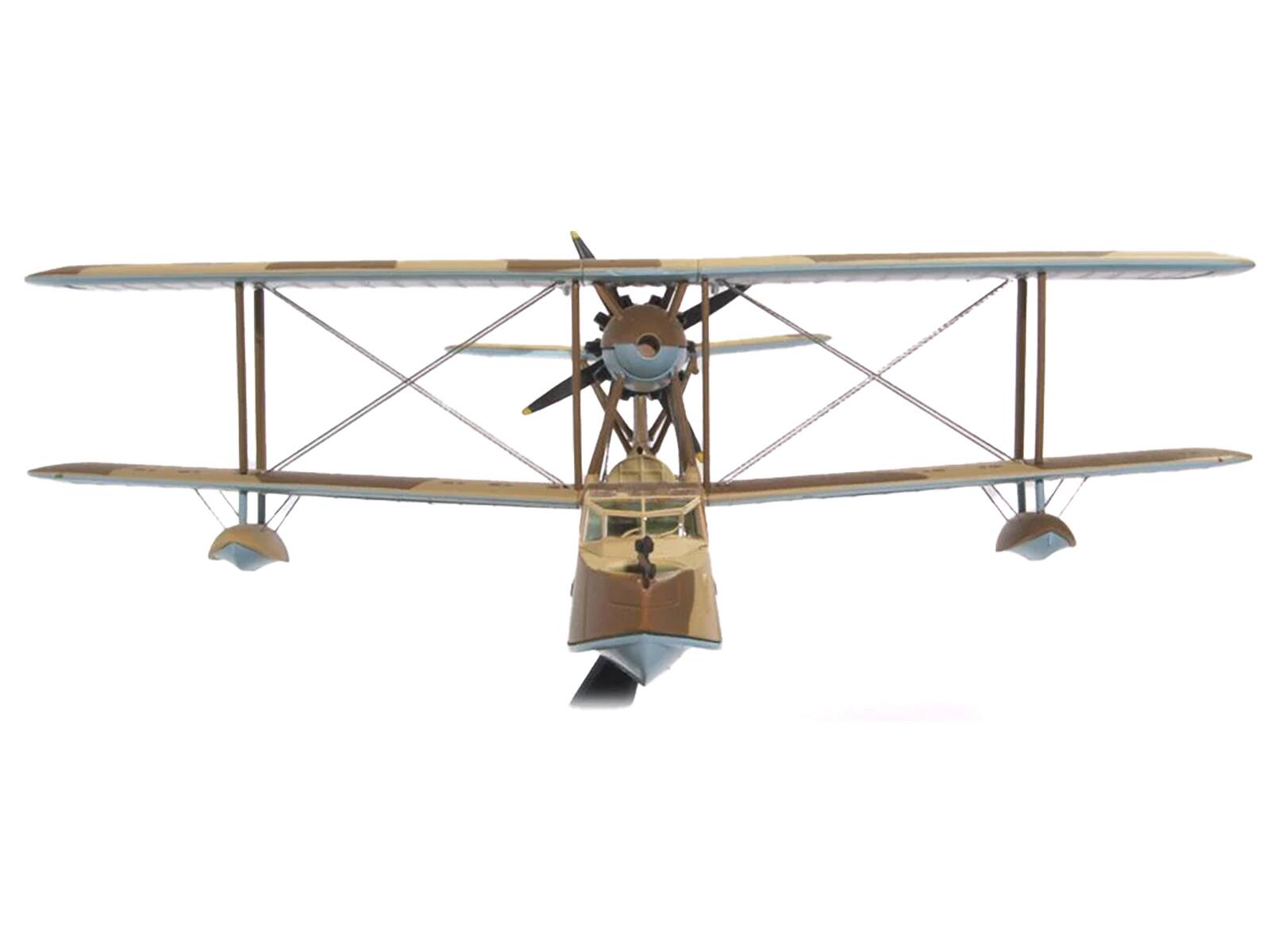 Back. Oxford Diecast - Supermarine Walrus MKI Aircraft "Operation Torch North Africa" (1942) Royal Air Force "Oxford Aviation" Series 1/72 - Cream.