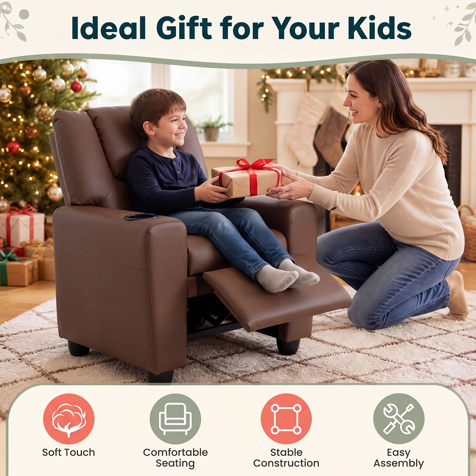 Ideal Gift for Your Kids

- Soft Touch
- Comfortable Seating
- Stable Construction
- Easy Assembly