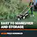 EASY TO MANEUVER AND STORAGE
40 LBS FULLY ASSEMBLED