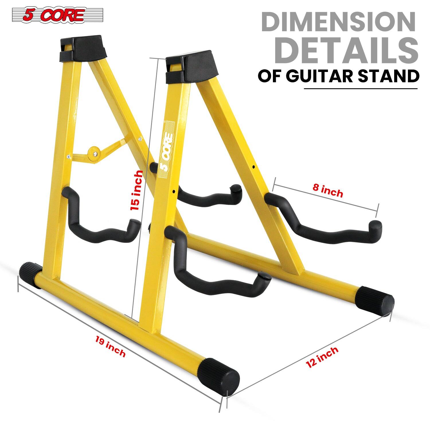 5 CORE

DIMENSION DETAILS OF GUITAR STAND

15 inch  
8 inch  
19 inch  
12 inch