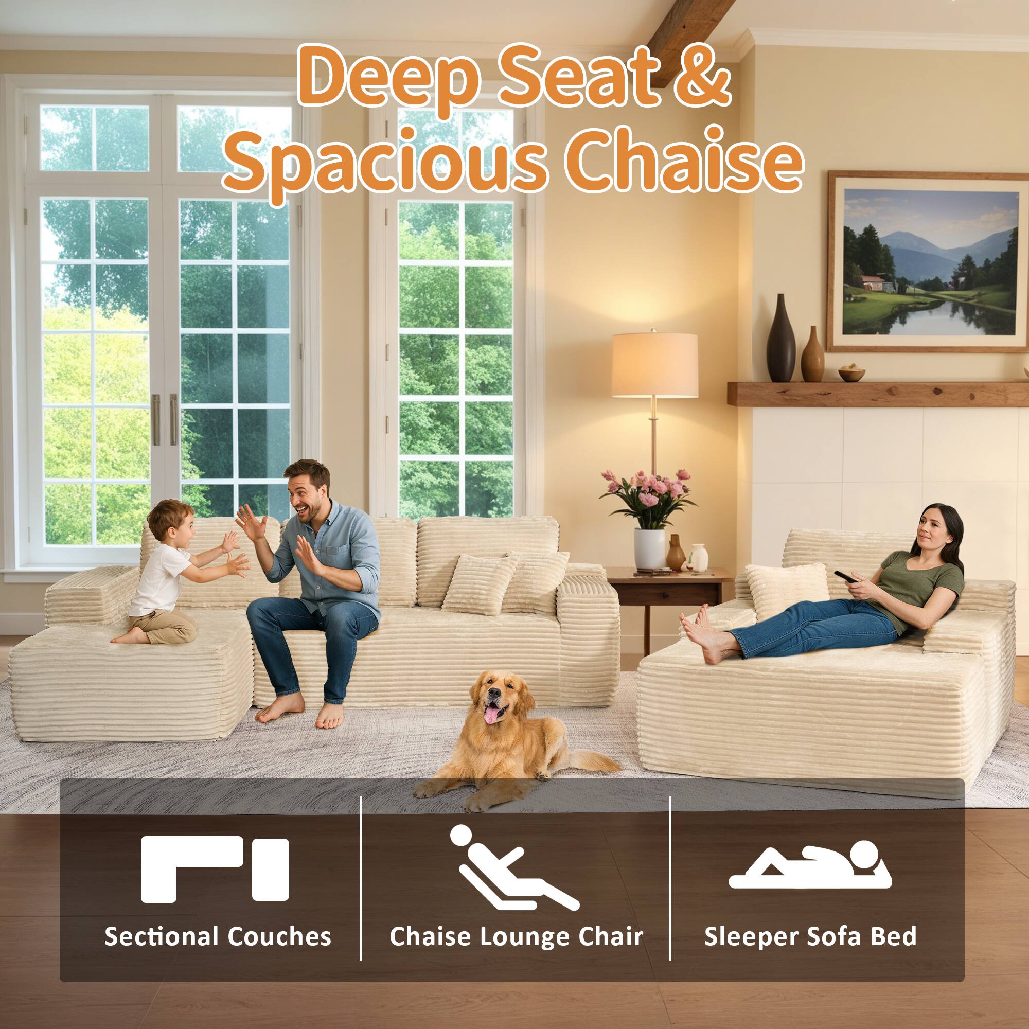 Deep Seat & Spacious Chaise

FI Sectional Couches Chaise Lounge Chair Sleeper Sofa Bed

Sectional Couches | Chaise Lounge Chair | Sleeper Sofa Bed