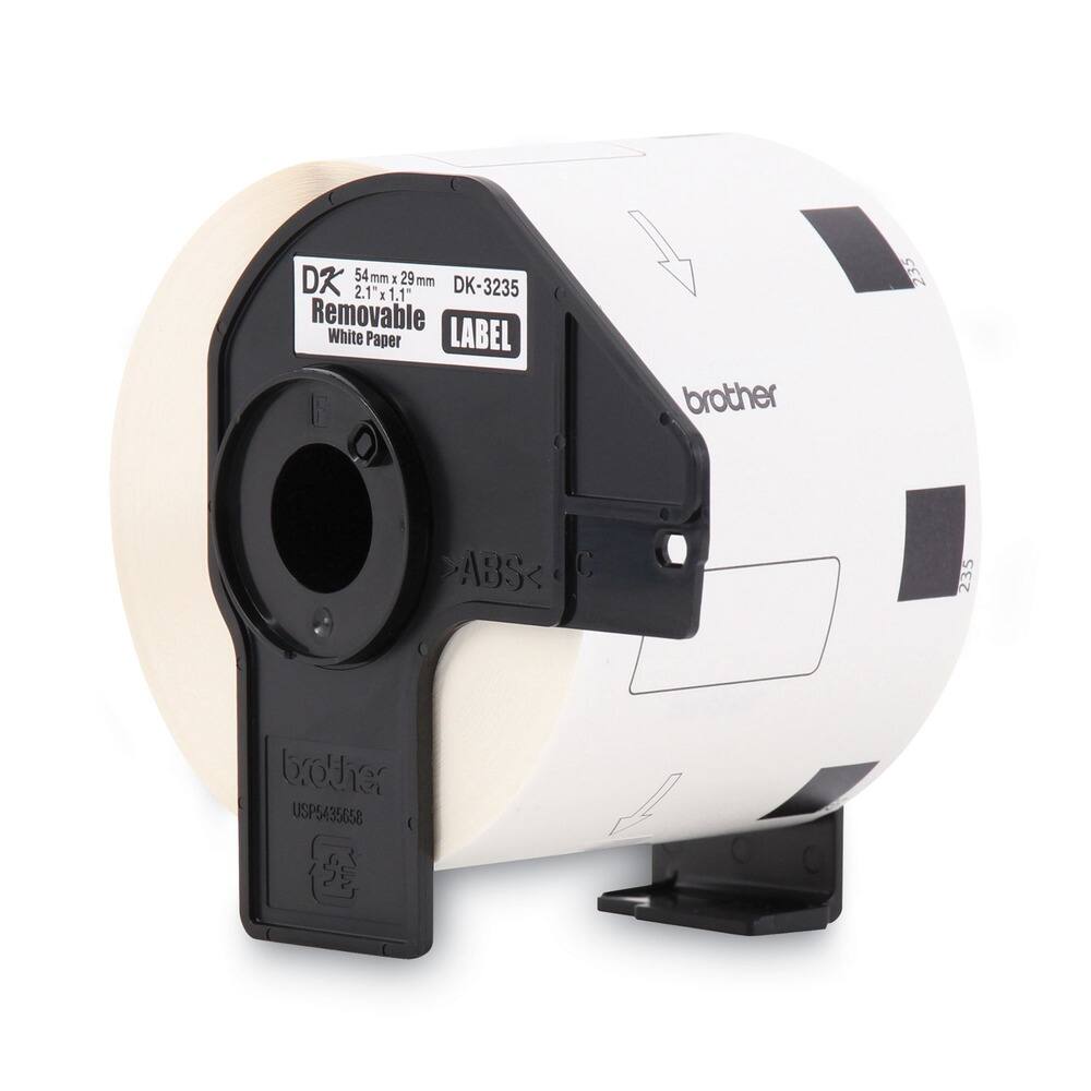 DK-3235  
54 mm x 29 mm  
2.1" x 1.1"  
Removable White Paper LABEL  
brother  
USP5436658