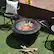 Alt View 11. Costway - 32'' Round Fire Pit Set W/ Rain Cover BBQ Grill Log Grate Poker - Black.