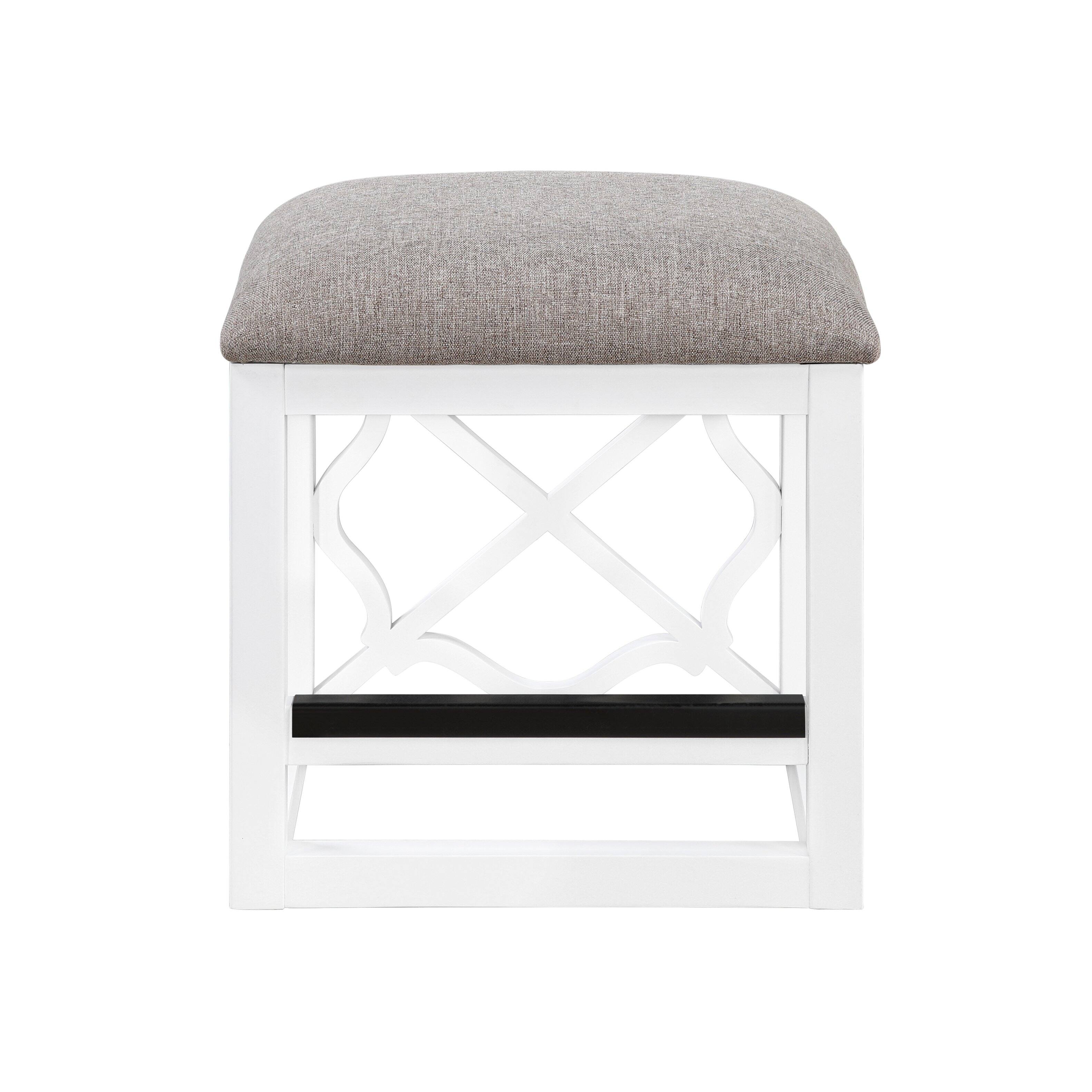 Alt View 7. Glintex - Desks and Stool Set 3pc  Finish Rolling Desk with Casters, 2 Charging ports Home Office Furniture - White.