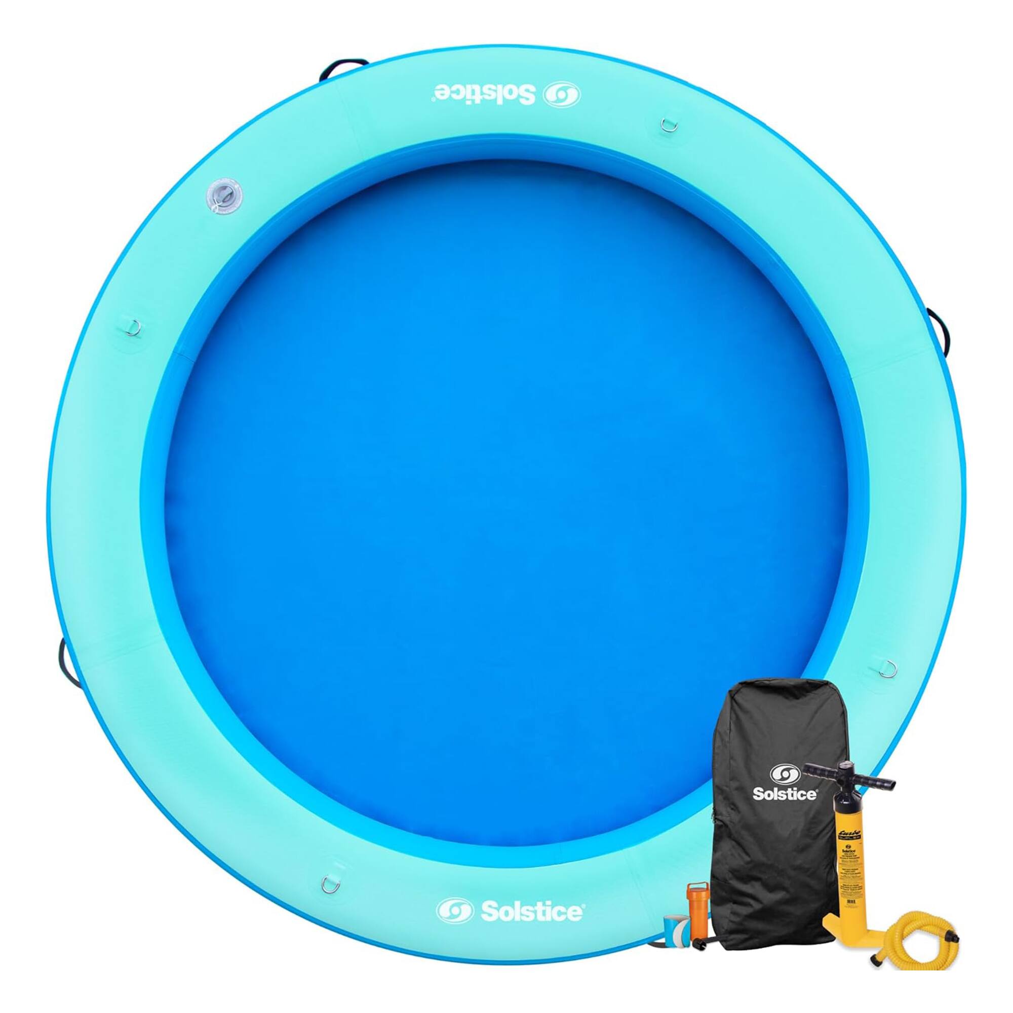 Solstice - Circular Inflatable Mesh Dock Platform for Lake Boat Pool Ocean, 8' - Mesh Hammock (8' Circle) price history on PriceWatchPro