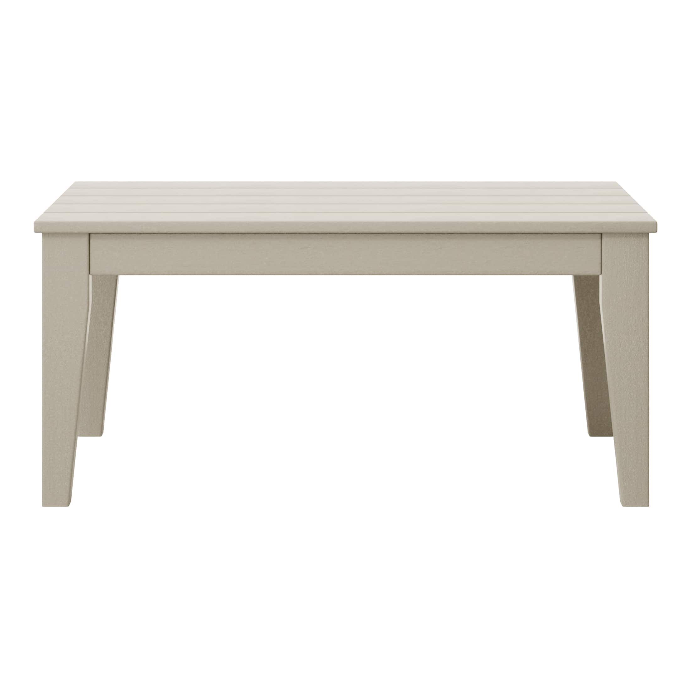 WestinTrends - Malibu Low Outdoor HDPE Patio Rectangle Coffee Table - Sand price history on PriceWatchPro