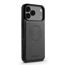 Dteck - Magnetic Case for iPhone 17 Pro Max, Compatible with MagSafe, PU Leather Soft TPU Bumper Shockproof Phone Cover - Black