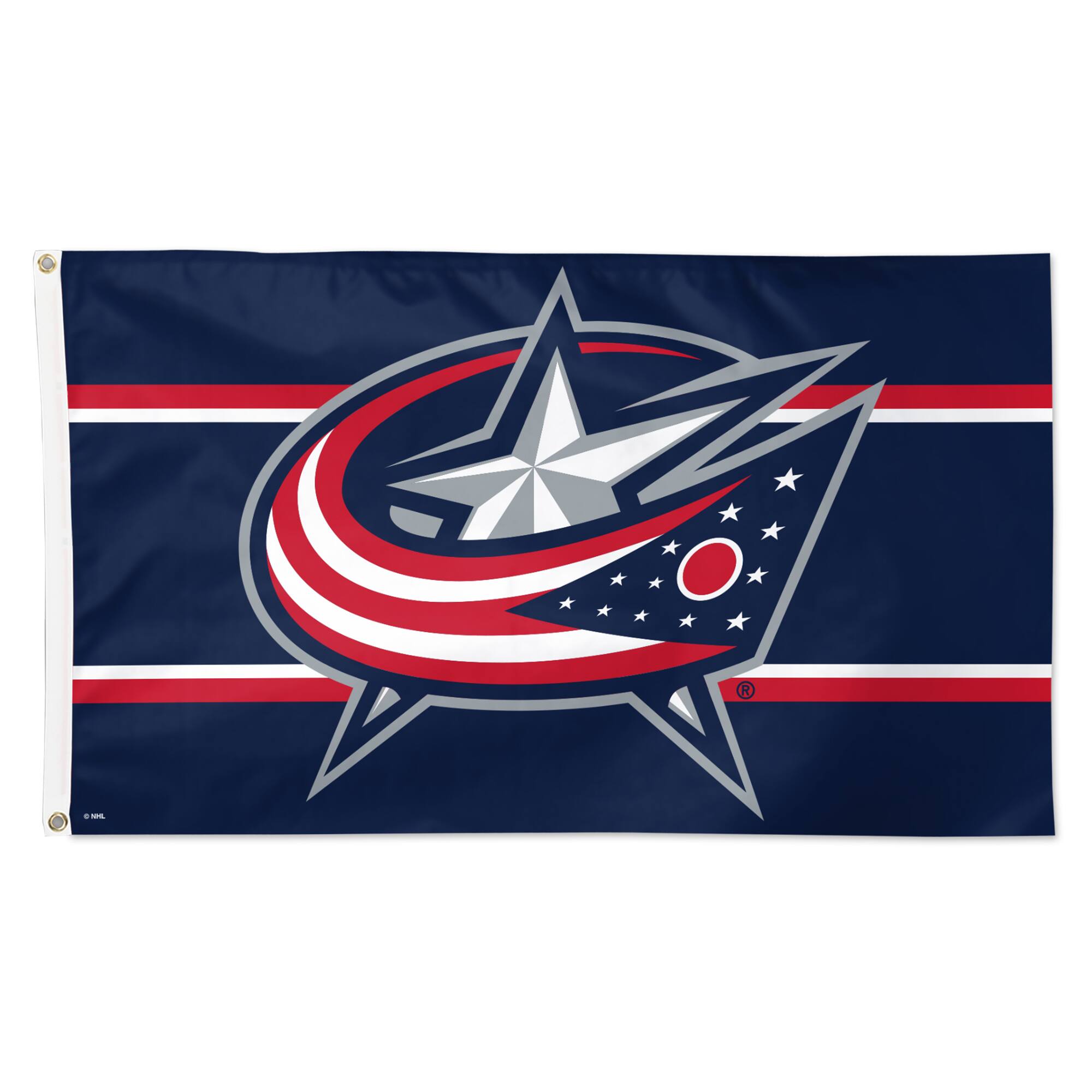 WinCraft - Columbus Blue Jackets 3' x 5' Team Stripe Deluxe Single-Sided Flag - Multicolor