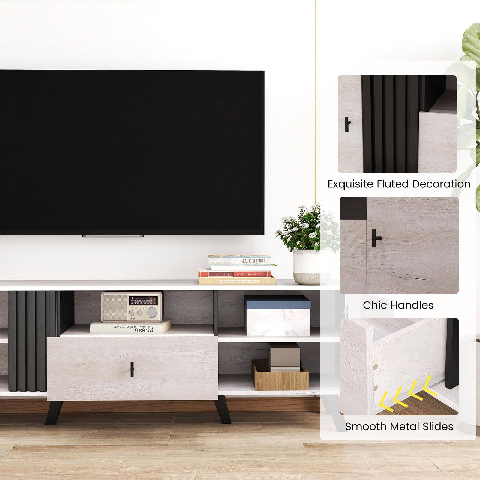 Exquisite Fluted Decoration  
LA POLI ORTI  
BLTEI  

Chic Handles  

Smooth Metal Slides