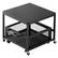 Alt View 5. VEVOR - Mini Fridge Stand with Storage, 198 lbs Mini Fridge Table with Movable Storage Cart & Swivel Wheels, Refrigerator Stand - Black.