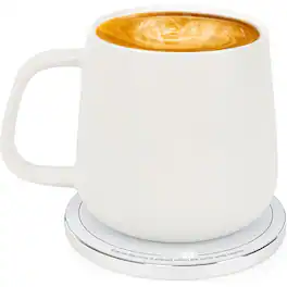 Schertz - Smart Coffee Mug Warmer, 12.8oz, 131°F, USB-C, Auto On/Off - White