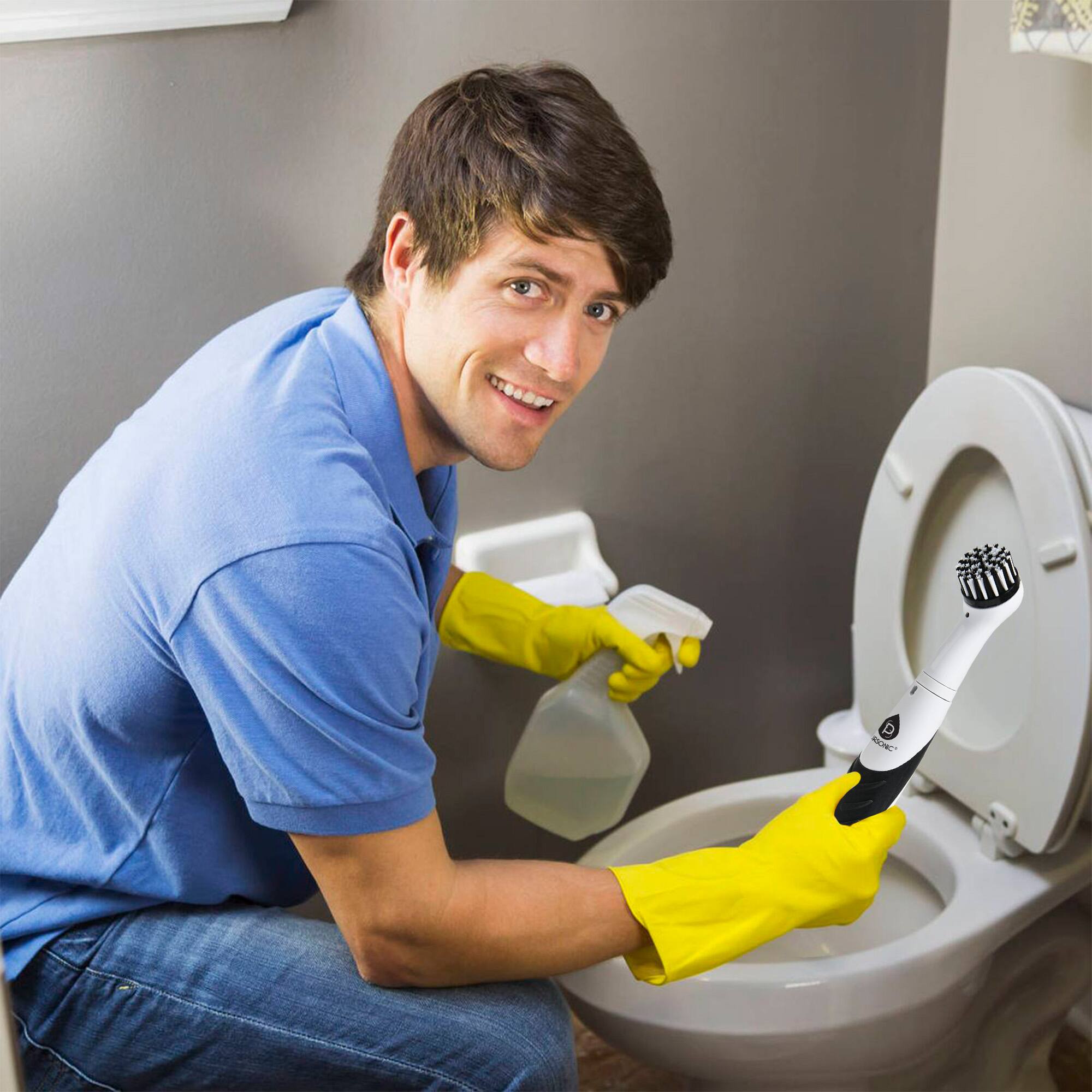 Alt View 2. Pursonic - Pursonic Complete Cleaning Bundle – 2-in-1 Mini Wireless Vacuum & Air Duster + Cordless Power Scrubber Brush + Automatic.