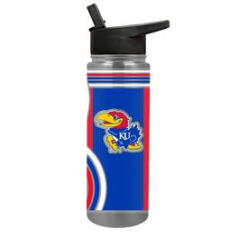 Great American Products - Kansas Jayhawks 24oz. Cool Vibes Jr. Thirst Hydration Water Bottle - Multicolor