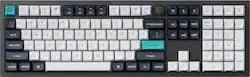 Keychron - Q6 Max 100% Custom Wireless RGB Mechanical Keyboard with Programmable QMK/VIA Hot-Swappable Banana Switch - Black - Front_Zoom