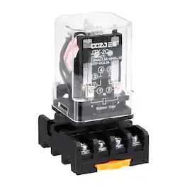 Unique Bargains - DPDT Electromagnetic Power Relay, AC 36V Coil 10A, 8 Pin MK2P-I Small Relay with Socket Base, 2NO/2NC JTX-2C - Black