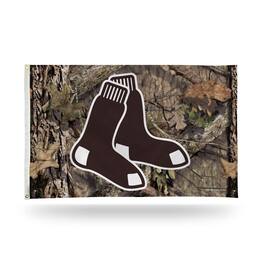 Rico Industries - Boston Red Sox Bold Mossy Oak Camo Design 3x5 Indoor/Outdoor Banner Flag - Multi