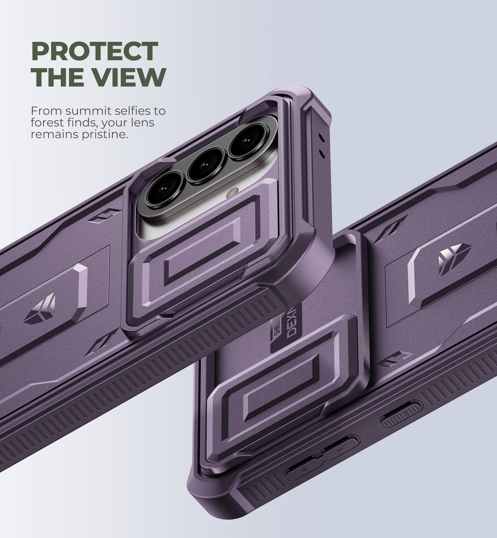 PROTECT THE VIEW  
From summit selfies to forest finds, your lens remains pristine.  
TES DEX