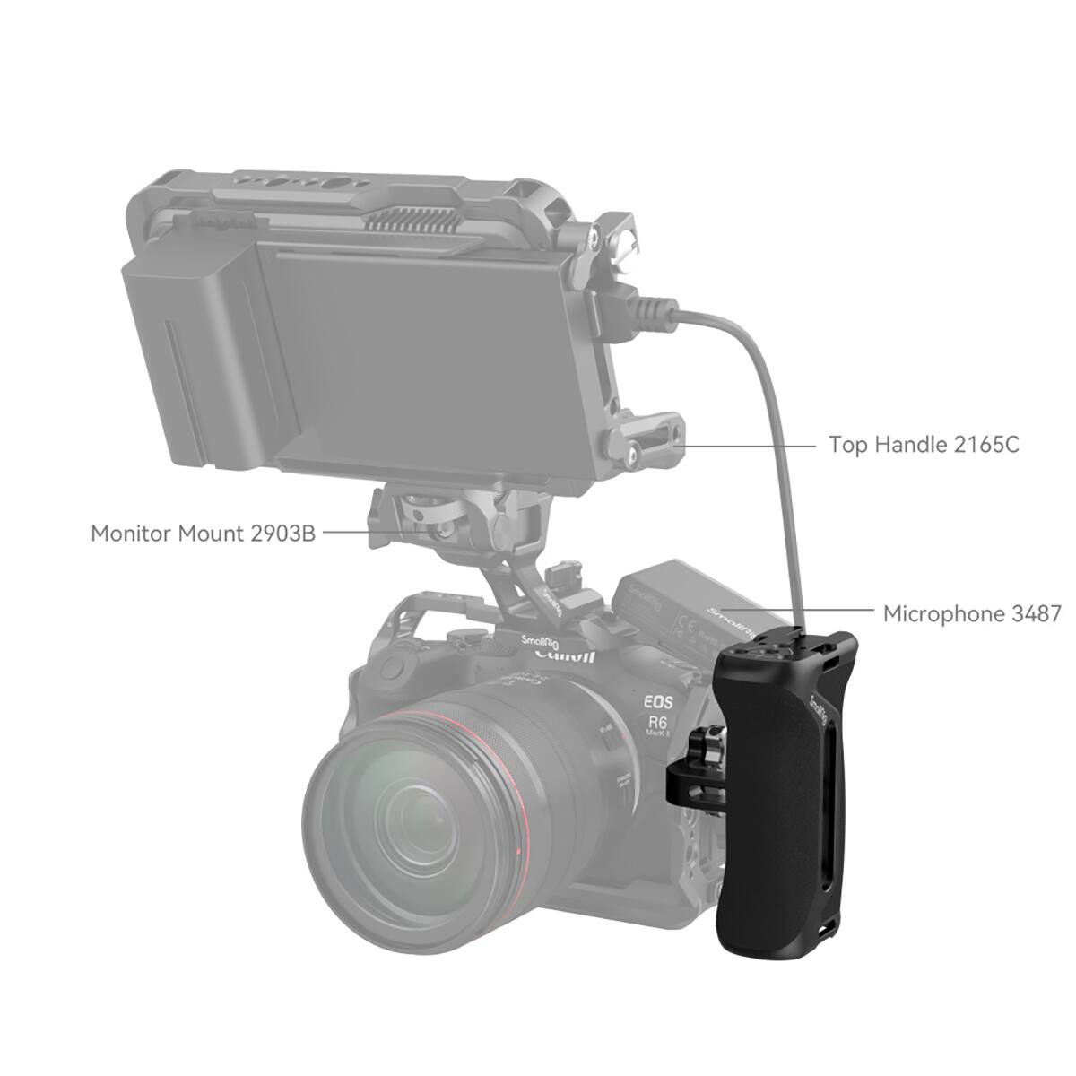 COCO Top Handle 2165C Monitor Mount 2903B Seeiling . CE arig Smolling n unvll Microphone 3487 EOS R6 Muds plla