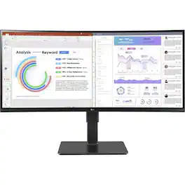LG - 34" UltraWide Curved Monitor 34BQ77QE-B - Black